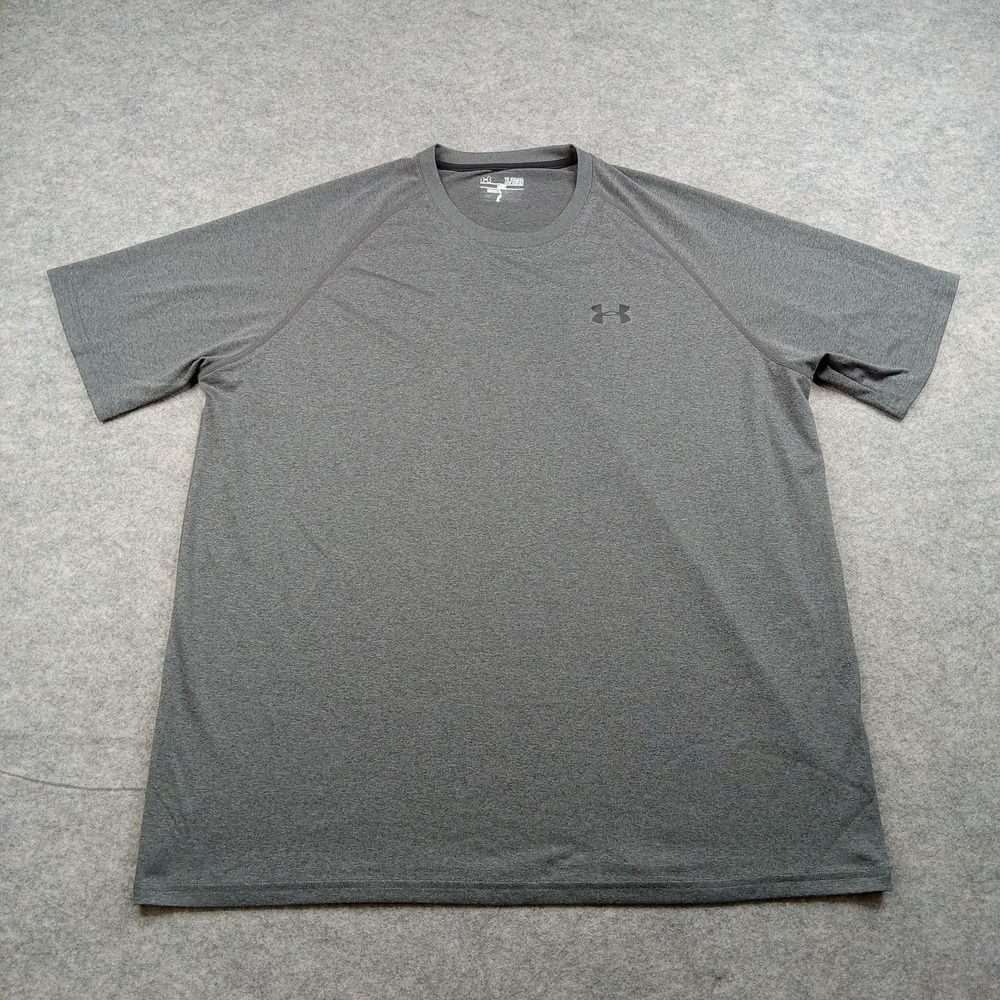 Under Armour Shirt Mens XL Gray Loose Athletic Training Performance Tee Crewneck